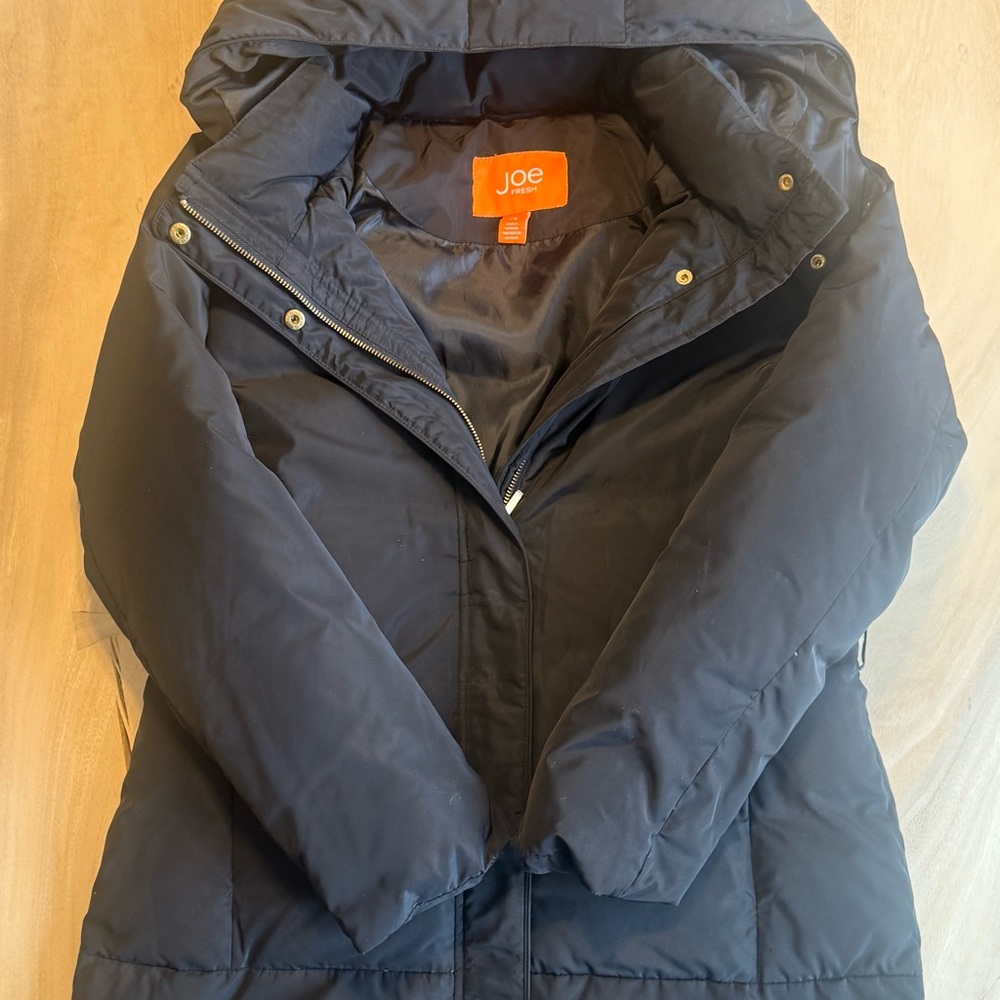 Joe Fresh Black Women’s Large Puffer Jacket - Picture 1 of 5